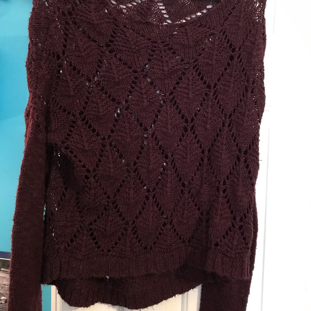 Burgundy sweater